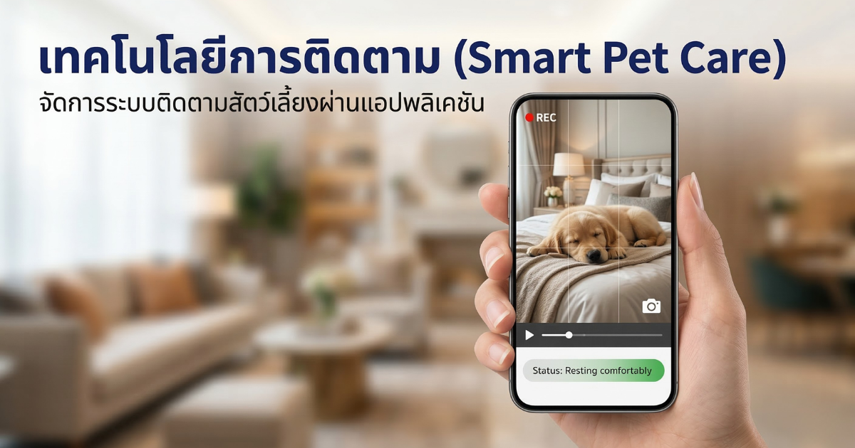 การจัดการระบบติดตามสัตว์เลี้ยงผ่านแอปพลิเคชัน