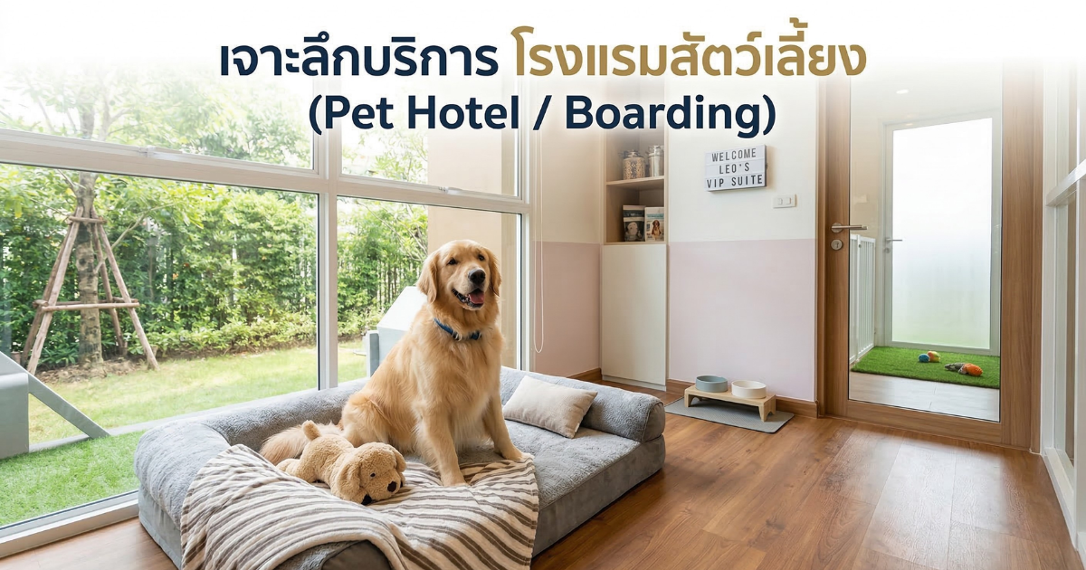 ห้องพักโรงแรมสุนัขแบบ VIP มีความเป็นส่วนตัวและสะอาด