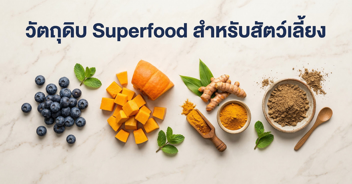 วัตถุดิบ Superfood สำหรับสัตว์เลี้ยง