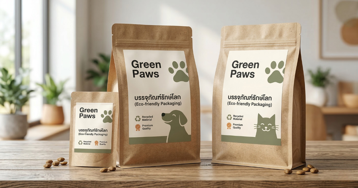 บรรจุภัณฑ์อาหารสัตว์รักษ์โลก Eco-friendly Pet Food Packaging