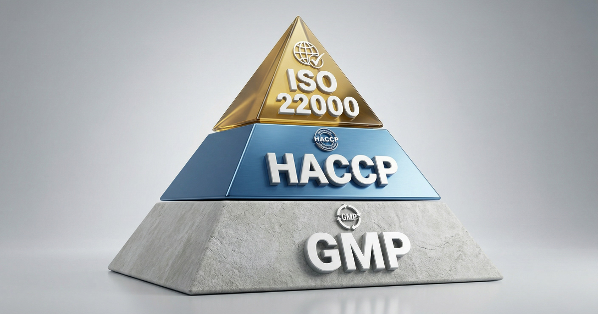 GMP vs HACCP vs ISO 22000 ต่างกันอย่างไร? มาตรฐานโรงงานอาหารสัตว์ที่ต้องรู้
