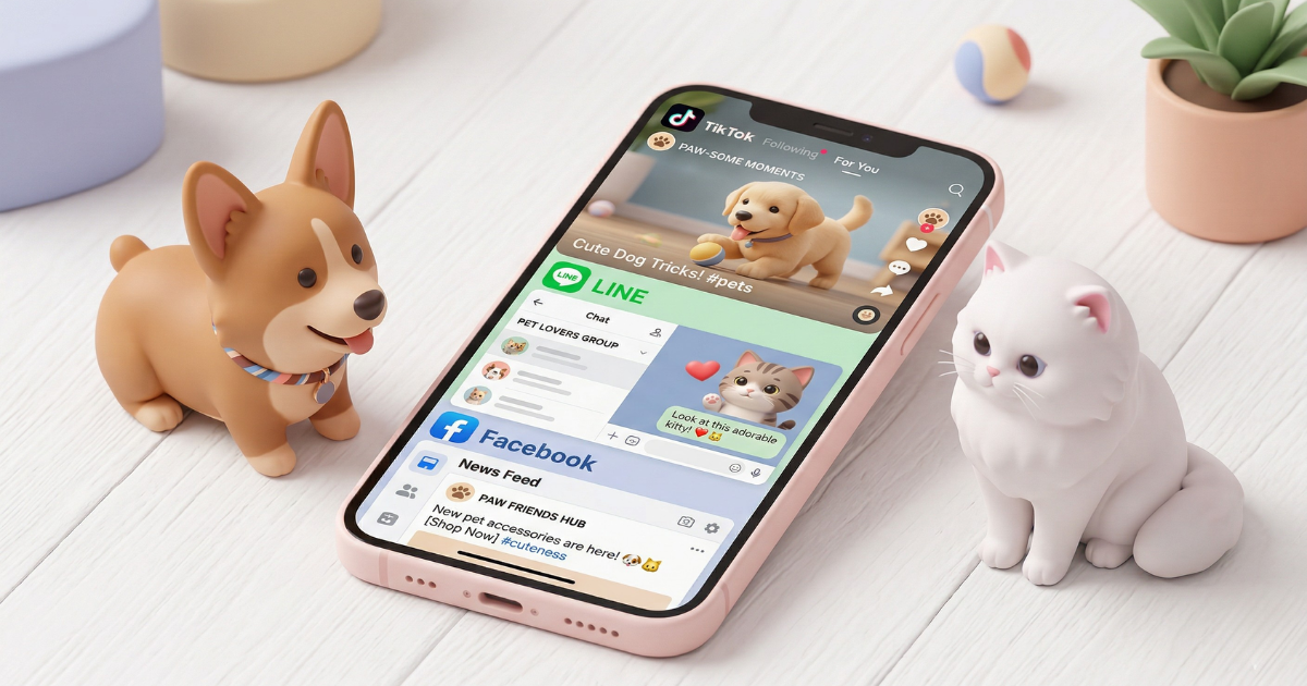 การตลาดธุรกิจสัตว์เลี้ยง: TikTok, LINE, Facebook ใช้อะไรเห็นผลสุด?
